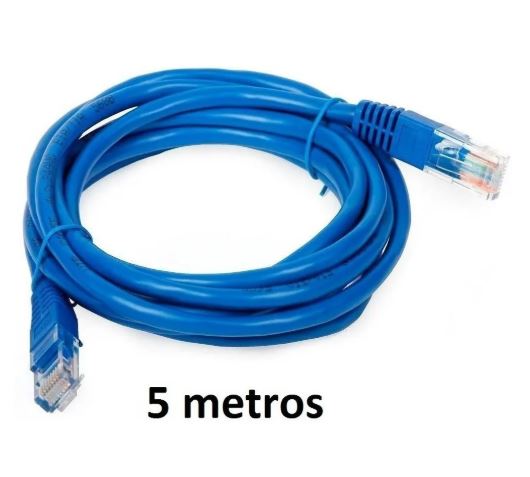  - Cabos  - azul - Central - unidade    Cod. CABO DE REDE 5M